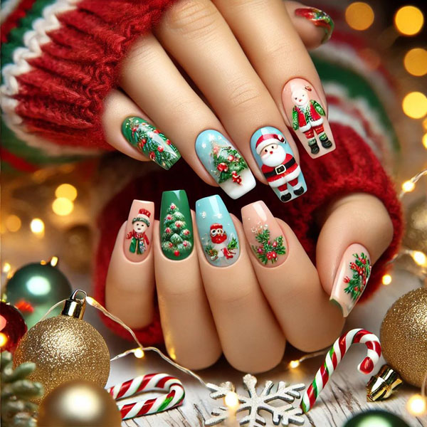 Top 10 Magical Christmas Nail Designs to Brighten Your Holiday Look