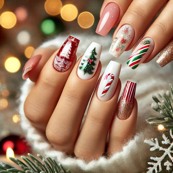 Top 10 Magical Christmas Nail Designs to Brighten Your Holiday Look