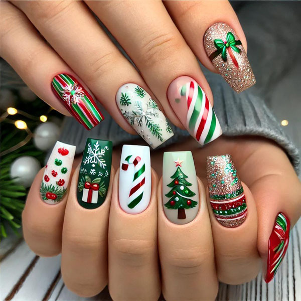 Top 10 Magical Christmas Nail Designs to Brighten Your Holiday Look