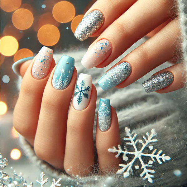 Winter Wonderland Nails: Frosty Elegance at Your Fingertips